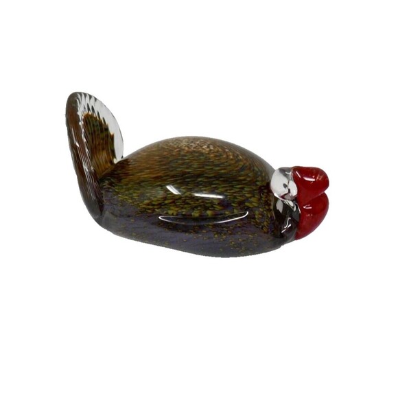 Epiphany Studios Art Glass Turkey Bird Paperweight Sculpture - Picture 1 of 10